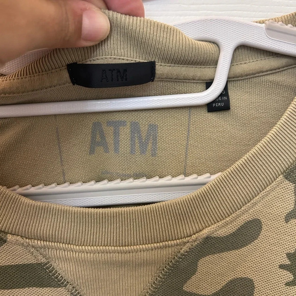 ATM Anthony Thomas Melillo Men's Pique Camo Sweatshirt XL - Picture 5 of 6